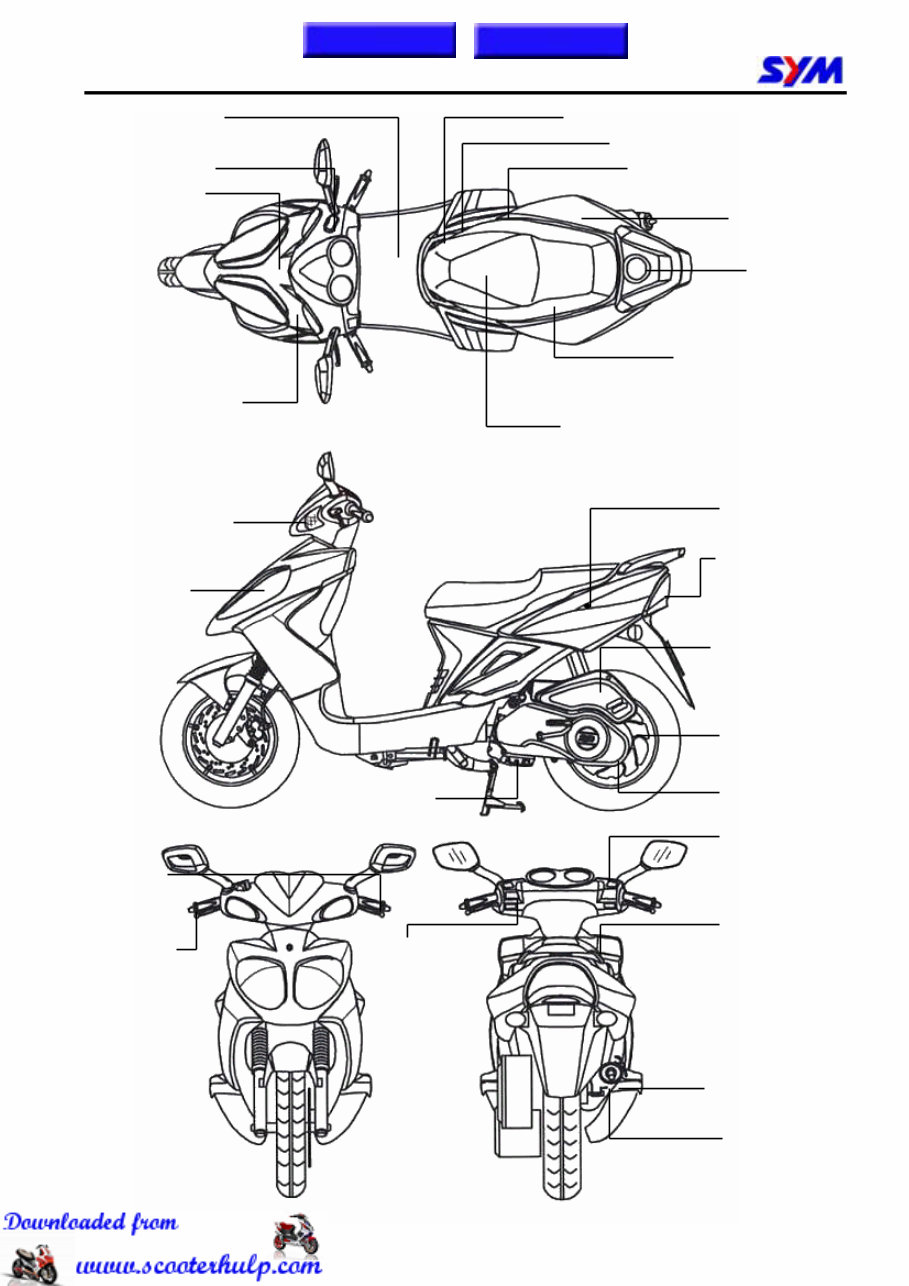 SYM SHARK 150 OPTI SH Full Service & Repair Manual preview img 5