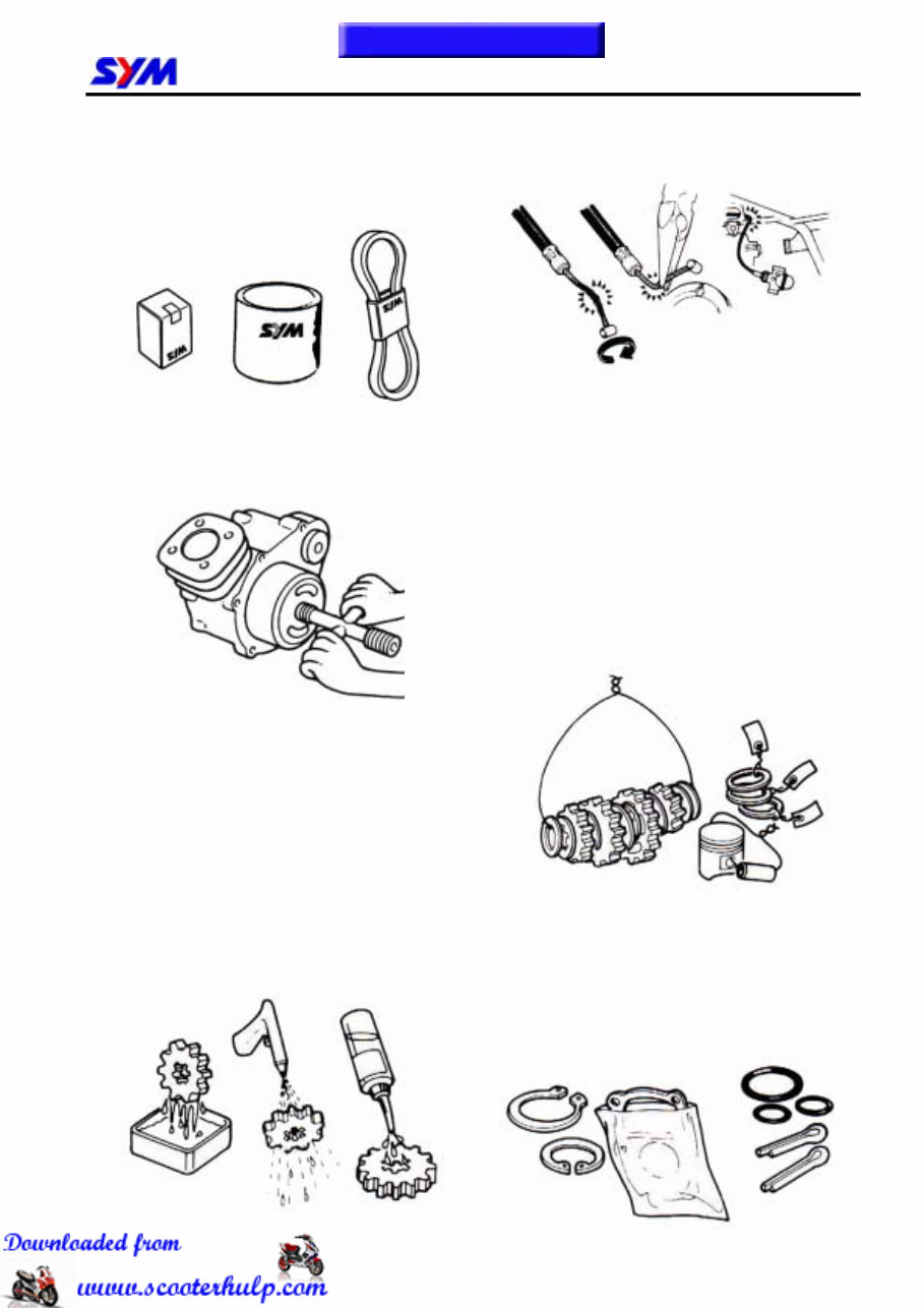 SYM SHARK 150 OPTI SH Full Service & Repair Manual preview img 8