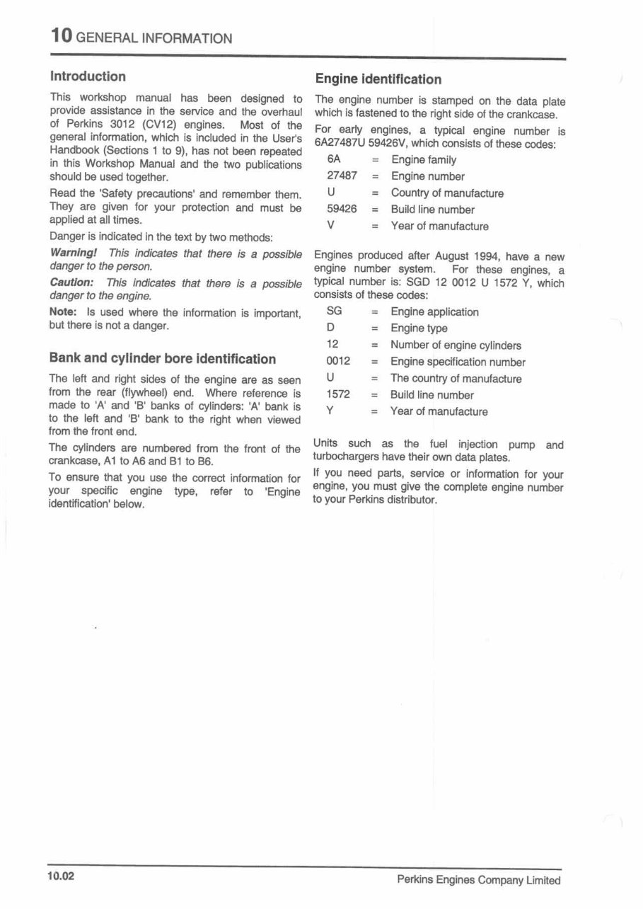 PERKINS 3000 Series 3012 CV12 Diesel Engine Full Service & Repair Manual preview img 6