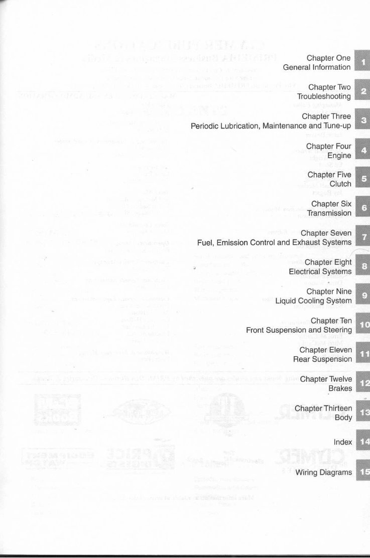 HONDA CBR600F1 HURRICANE Workshop Repair Manual 1987-1990 preview img 1