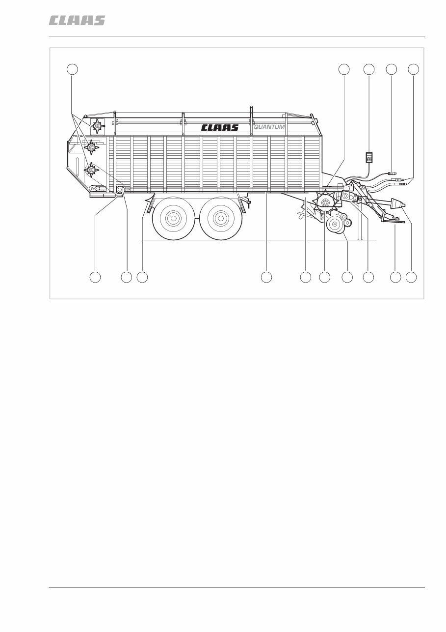Claas Quantum 4500 5500 6800 Self-Loading Forage Wagon Operation Maintenance Service Manual # 1 preview img 5