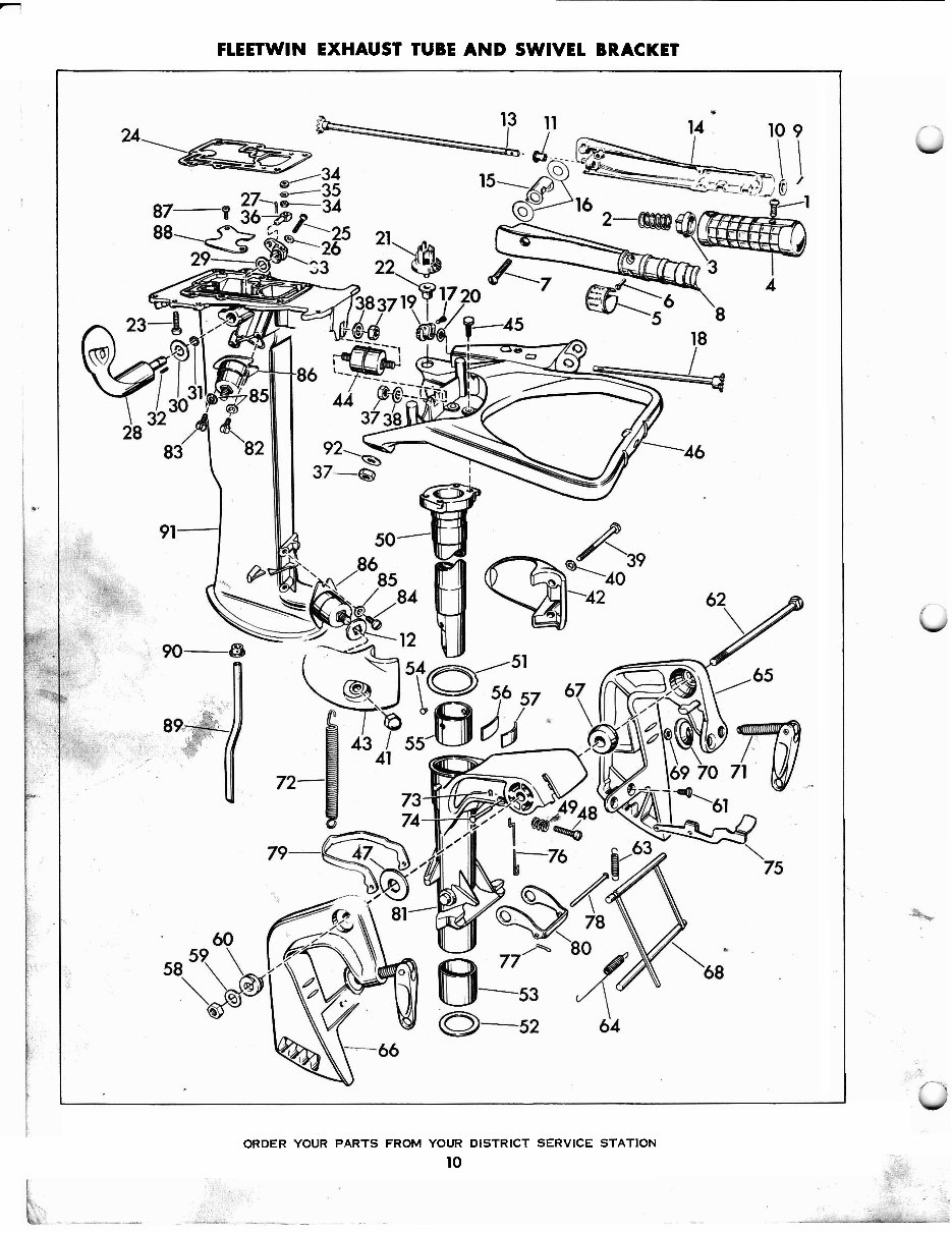 Evinrude fleetwin 7.5 outboard motor parts manual preview img 10