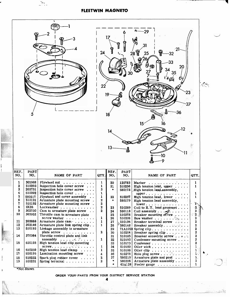 Evinrude fleetwin 7.5 outboard motor parts manual preview img 4