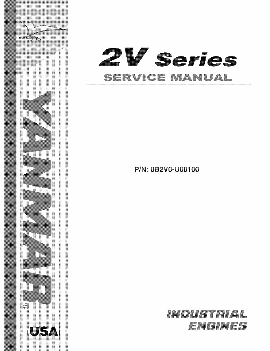 Yanmar Industrial Diesel Engine 2V78 Full Service & Repair Manual preview img 2