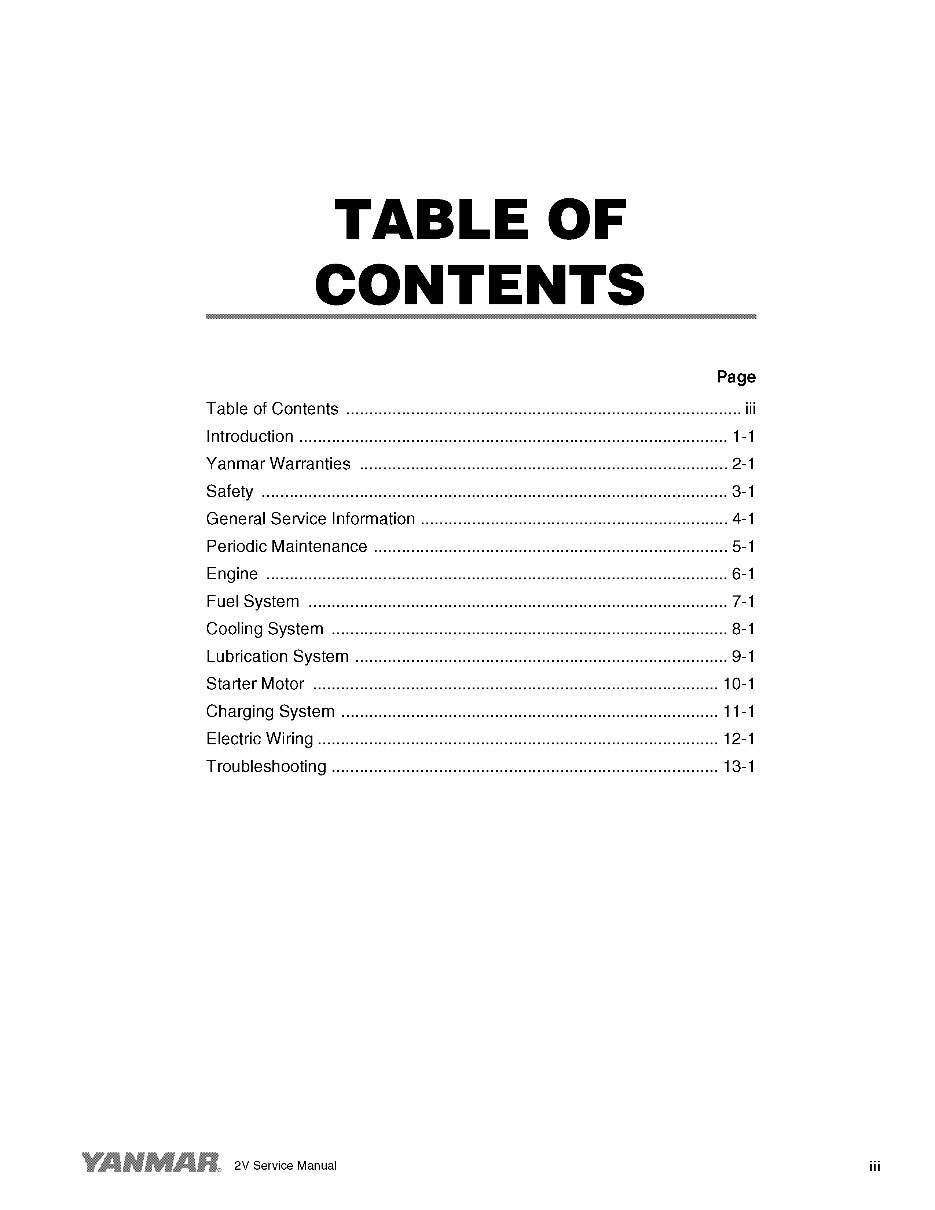 Yanmar Industrial Diesel Engine 2V78 Full Service & Repair Manual preview img 6