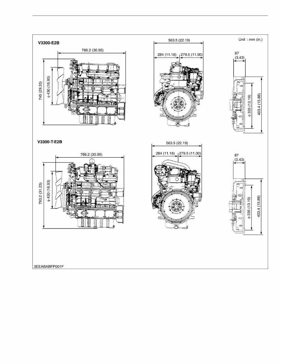 KUBOTA V3300 SM V3300-E2B V3300-T-E2B Diesel Engine preview img 9