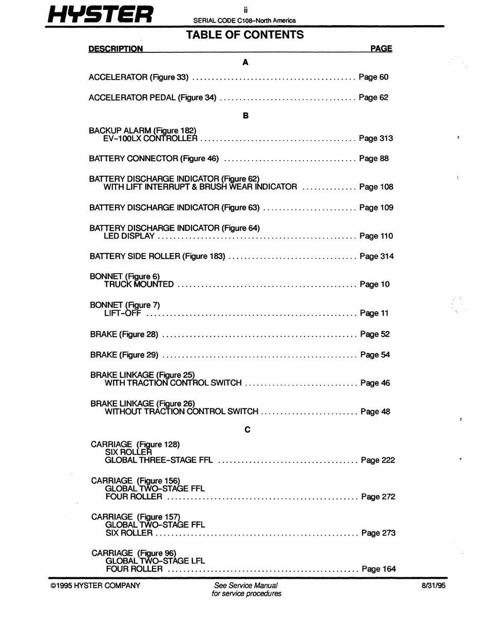 Hyster E40xl, E50xl, E55xl, E60xl Electric Forklift Complete Workshop Service Repair Manual preview img 3