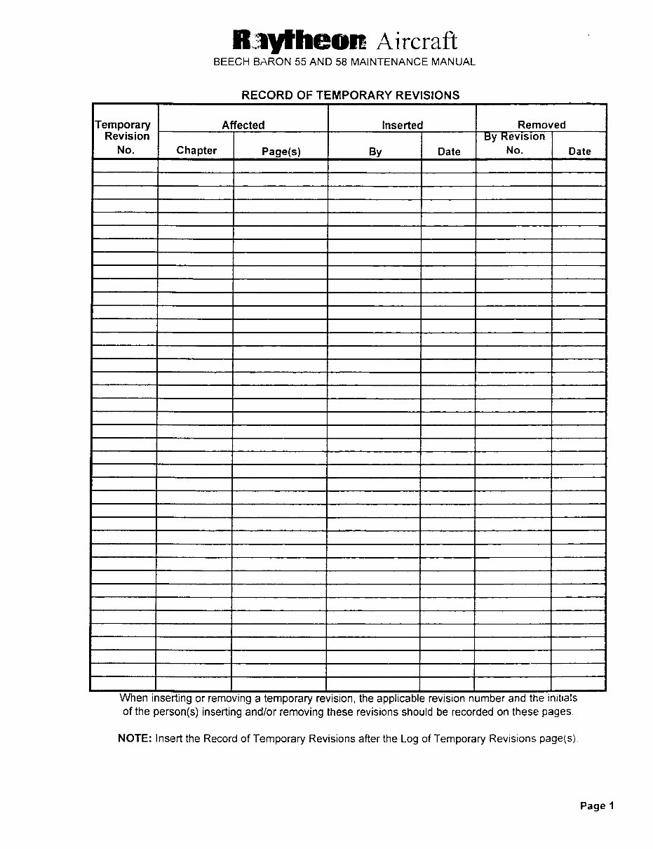 Beech Baron 55, 56, 58 Series Aircrafts OEM Service & Repair Manual preview img 3