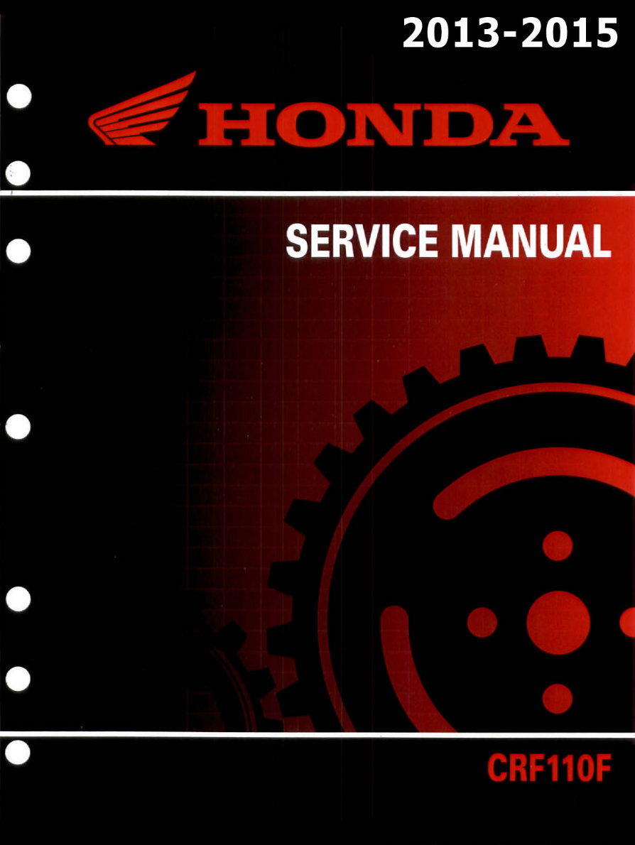 2013-2015 CRF110F Service & Repair Manual preview img 1