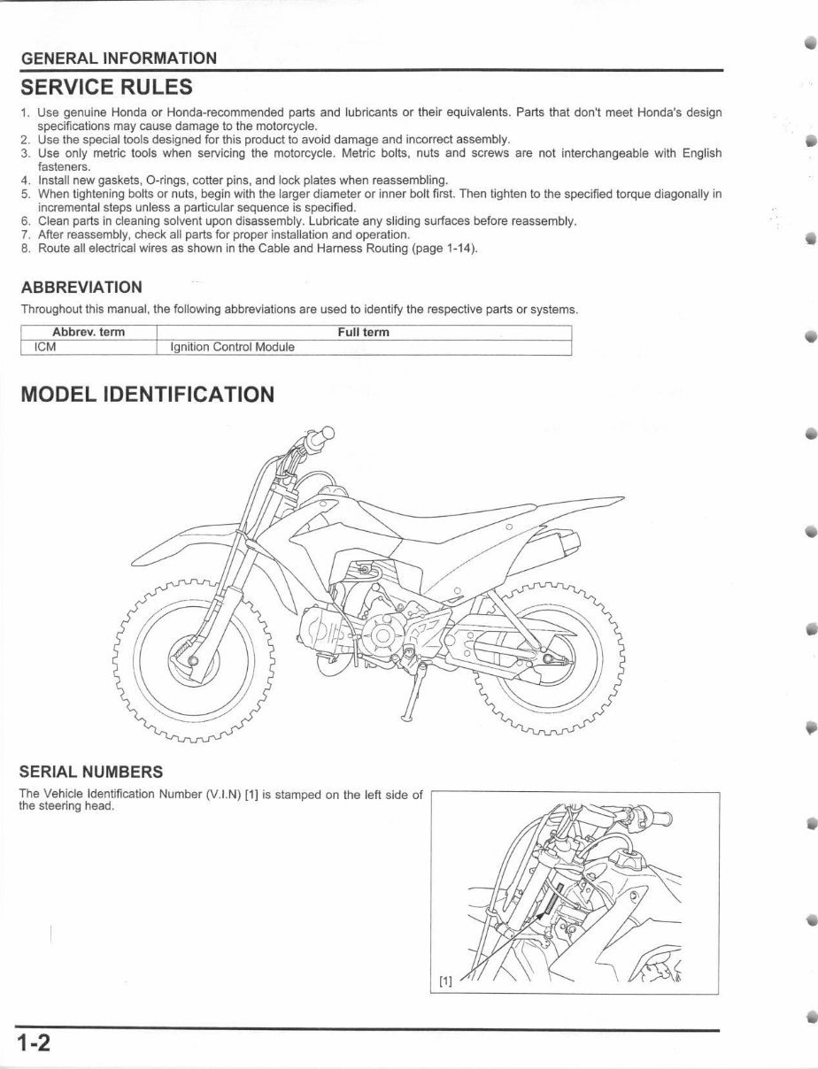 2013-2015 CRF110F Service & Repair Manual preview img 8