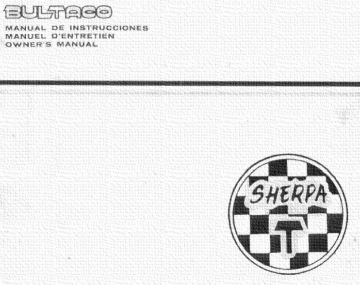 1964-1985 Bultaco Sherpa T250/T350 OEM Service & Repair Manual preview img 1