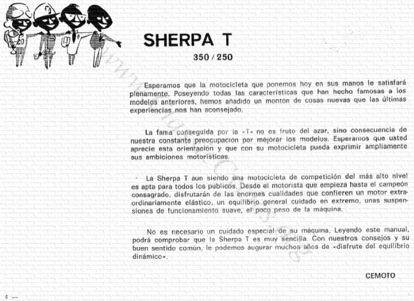 1964-1985 Bultaco Sherpa T250/T350 OEM Service & Repair Manual preview img 4