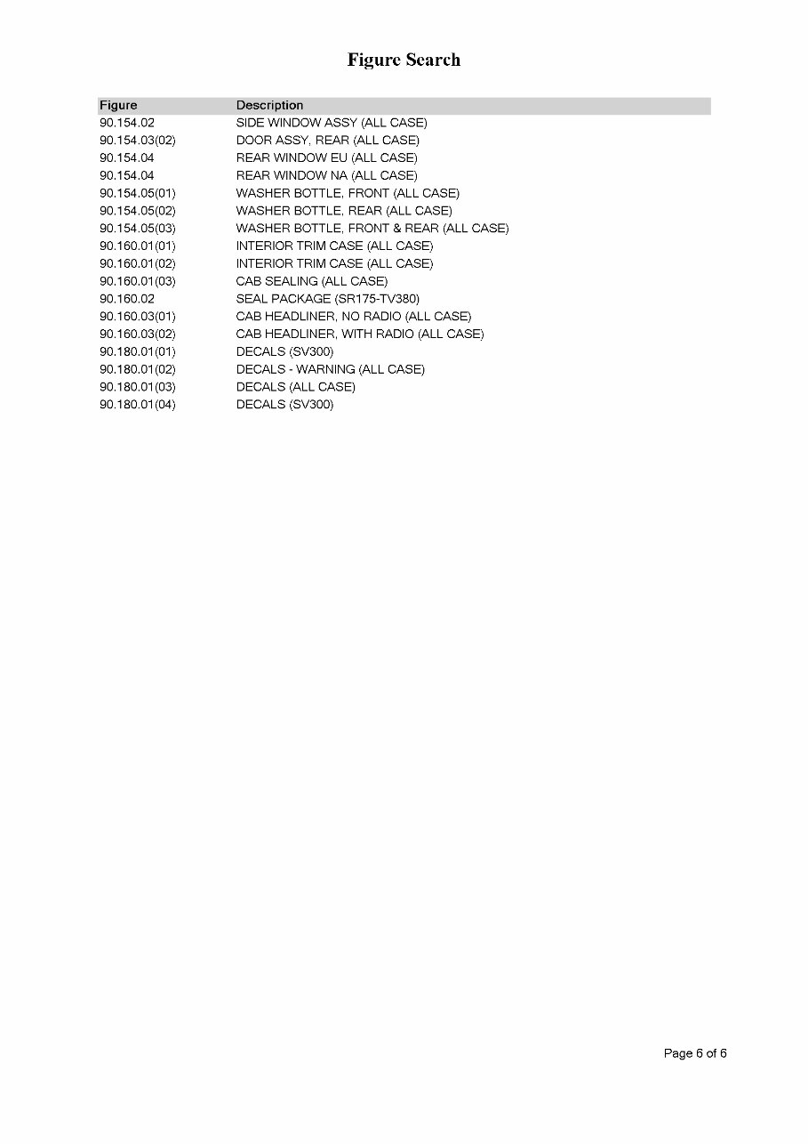 CASE SV300 Skid Steer Loader Parts Catalog Manual preview img 7