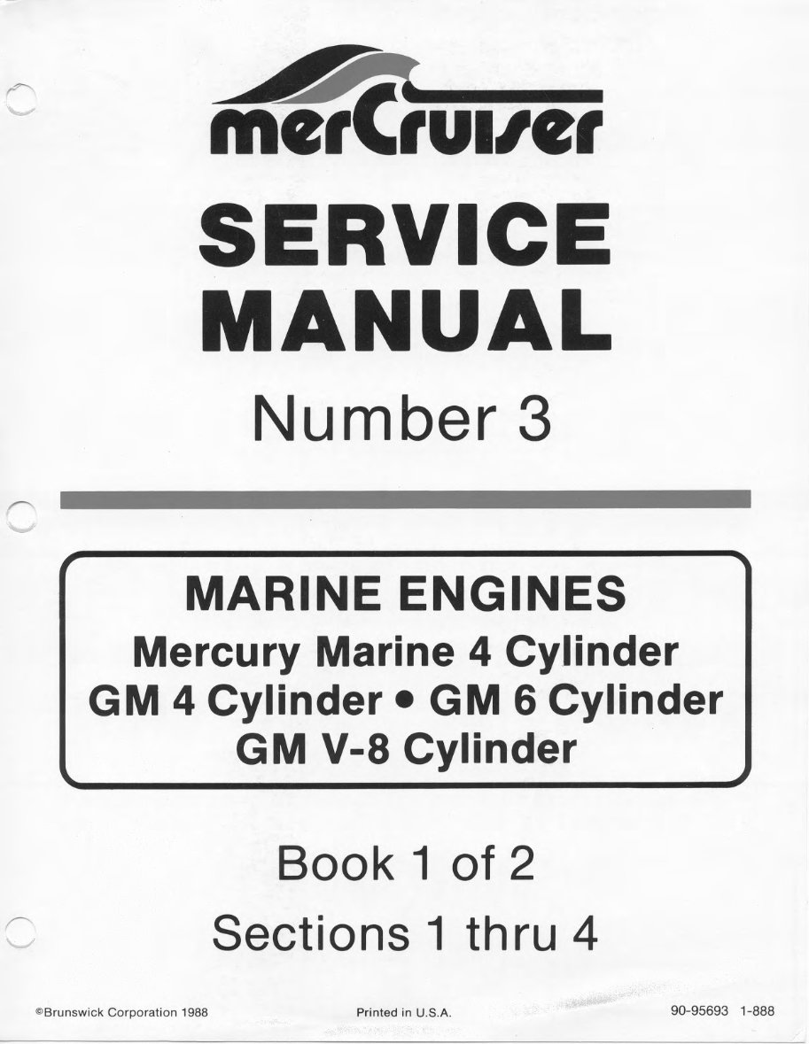  1978-1984 MerCruiser Repair Manual 4 Cyl L6 & V8 preview img 1