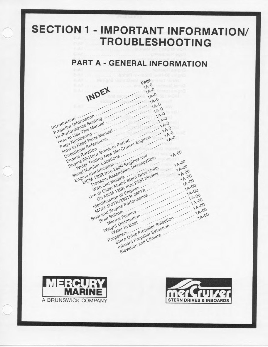  1978-1984 MerCruiser Repair Manual 4 Cyl L6 & V8 preview img 7