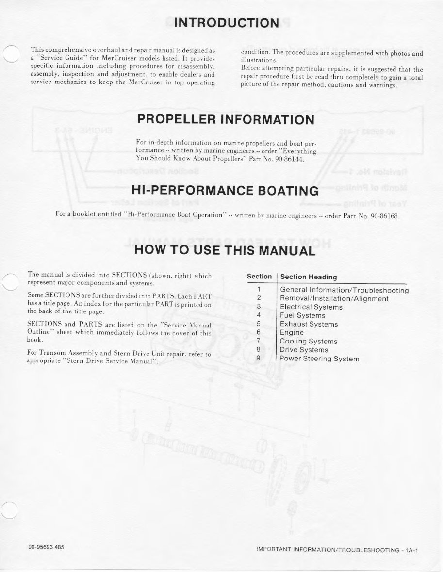  1978-1984 MerCruiser Repair Manual 4 Cyl L6 & V8 preview img 9