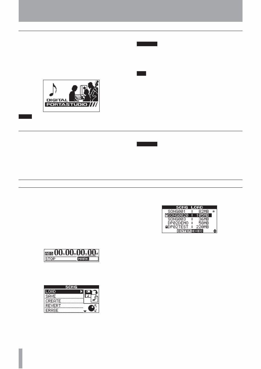 Tascam DP-02 CF Portastudio Owners Manual preview img 10