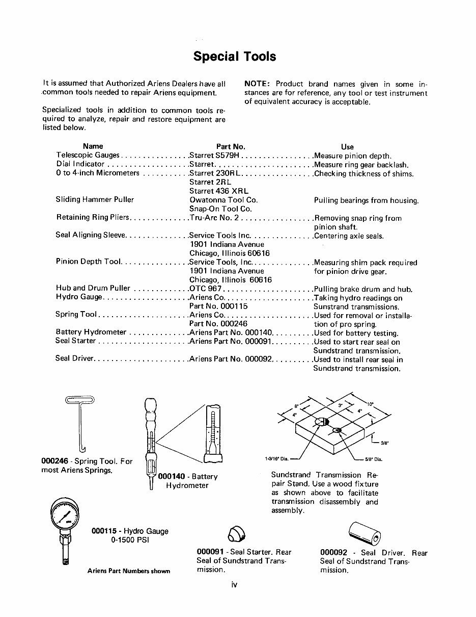 Ariens 931 Series GT Hydrostatic Garden Tractor Service & Repair Manual preview img 6