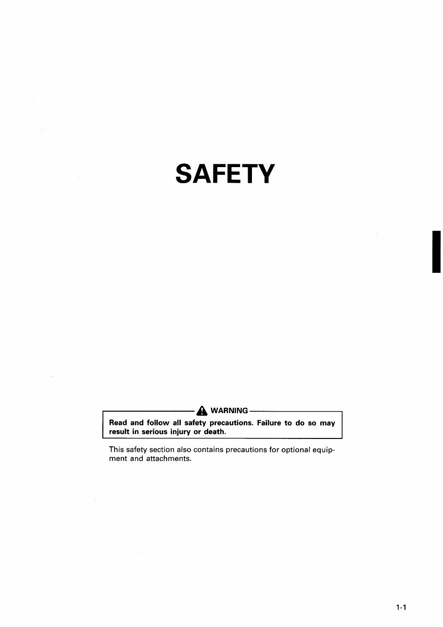 KOMATSU PC25-1, PC30-7, PC40-7, PC45-1 Hydraulic Excavator Operation & Maintenance Manual preview img 10