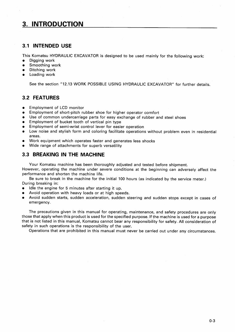 KOMATSU PC25-1, PC30-7, PC40-7, PC45-1 Hydraulic Excavator Operation & Maintenance Manual preview img 4