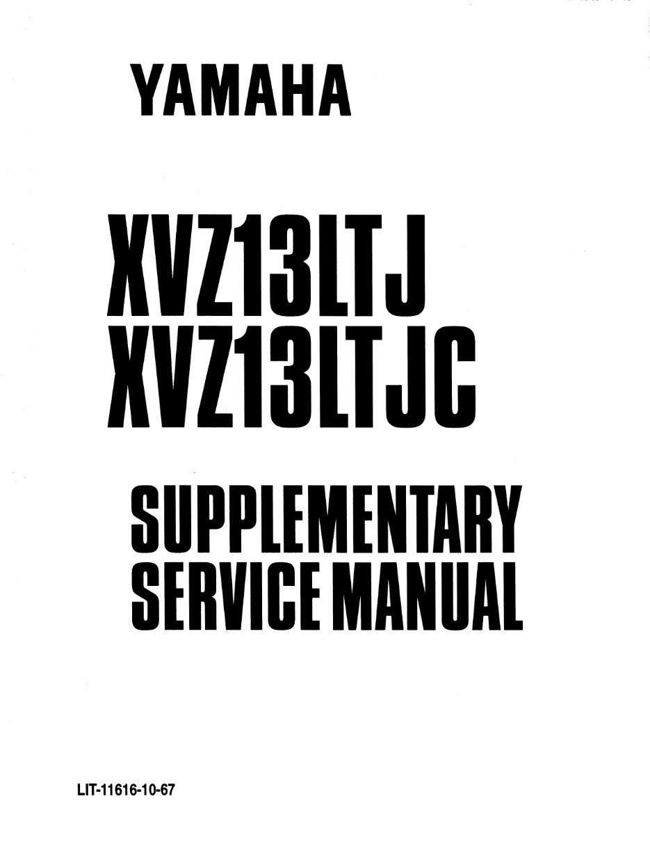 1996-2001 Yamaha Royal Star Boulevard XVZ1300A Service Manual Repair Manuals -and- Owner's Manual, Ultimate Set preview img 2