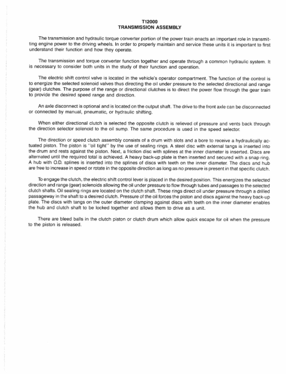 T12000 Powershift Transmission Maintenance Service Manual preview img 4