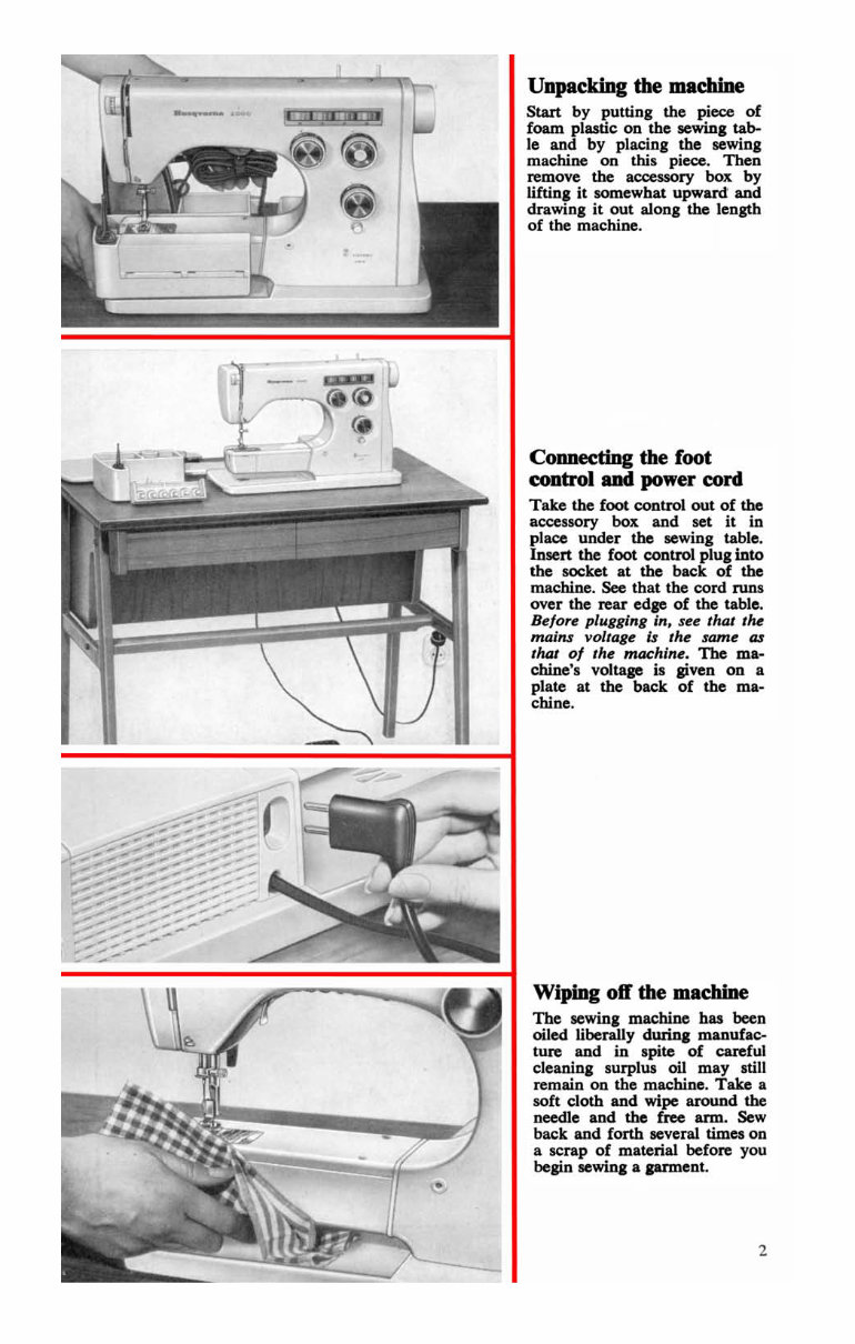 Viking Husqvarna 6010 & 6020 Operating Manual preview img 4