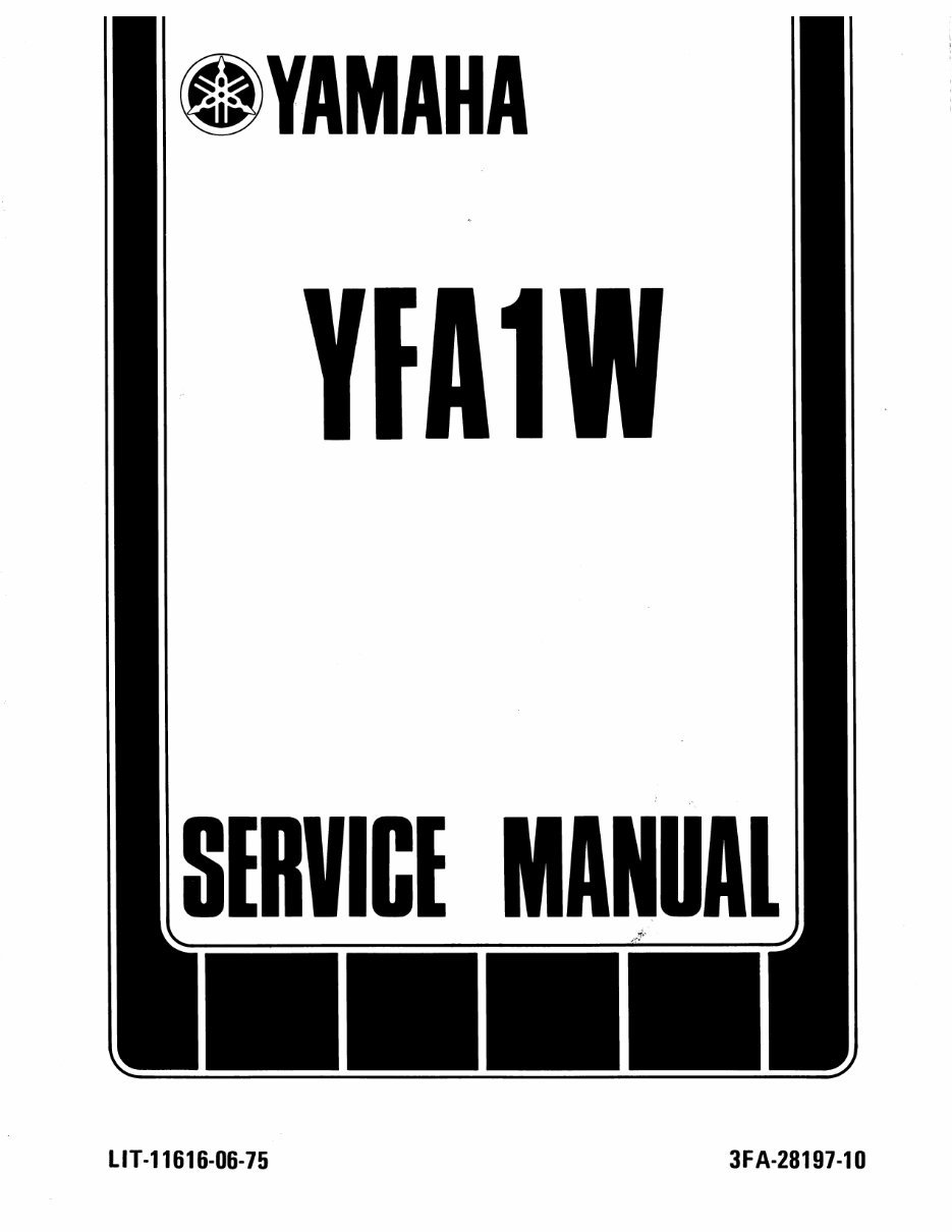 YAMAHA GRIZZLY YFM125S WORSHOP Repair Manual 1989-2009 preview img 1