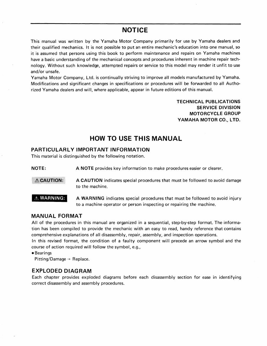 YAMAHA GRIZZLY YFM125S WORSHOP Repair Manual 1989-2009 preview img 3