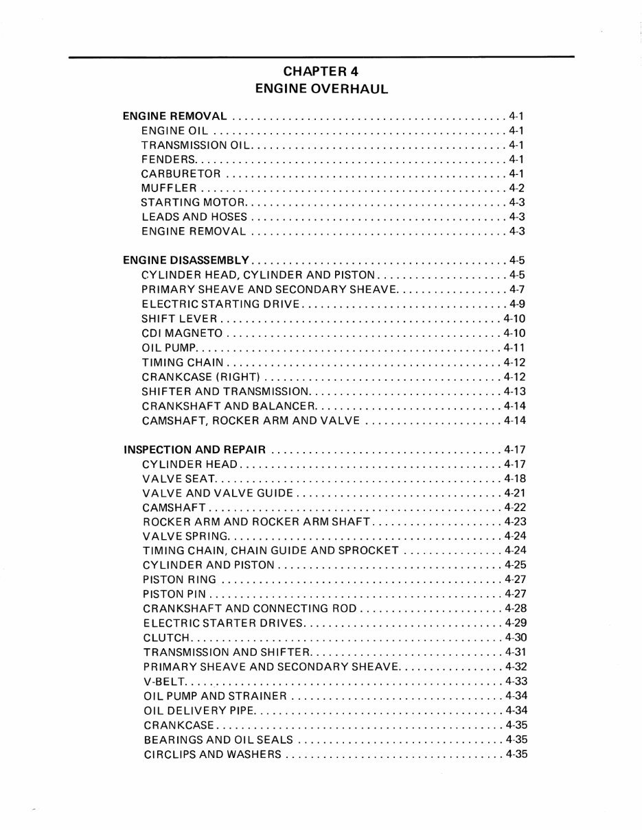 YAMAHA GRIZZLY YFM125S WORSHOP Repair Manual 1989-2009 preview img 8