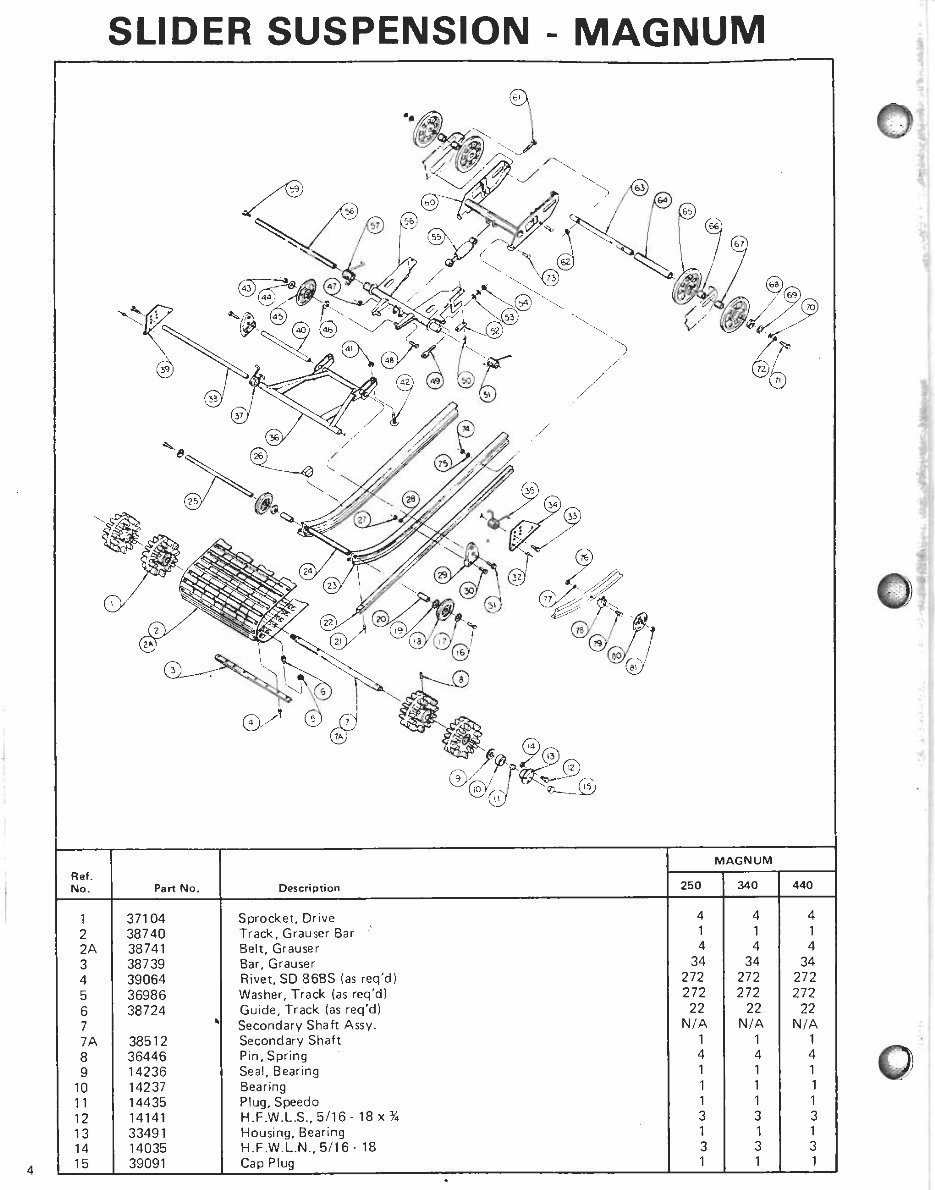 1976 rupp nitro & magnum snowmobile parts manual preview img 4