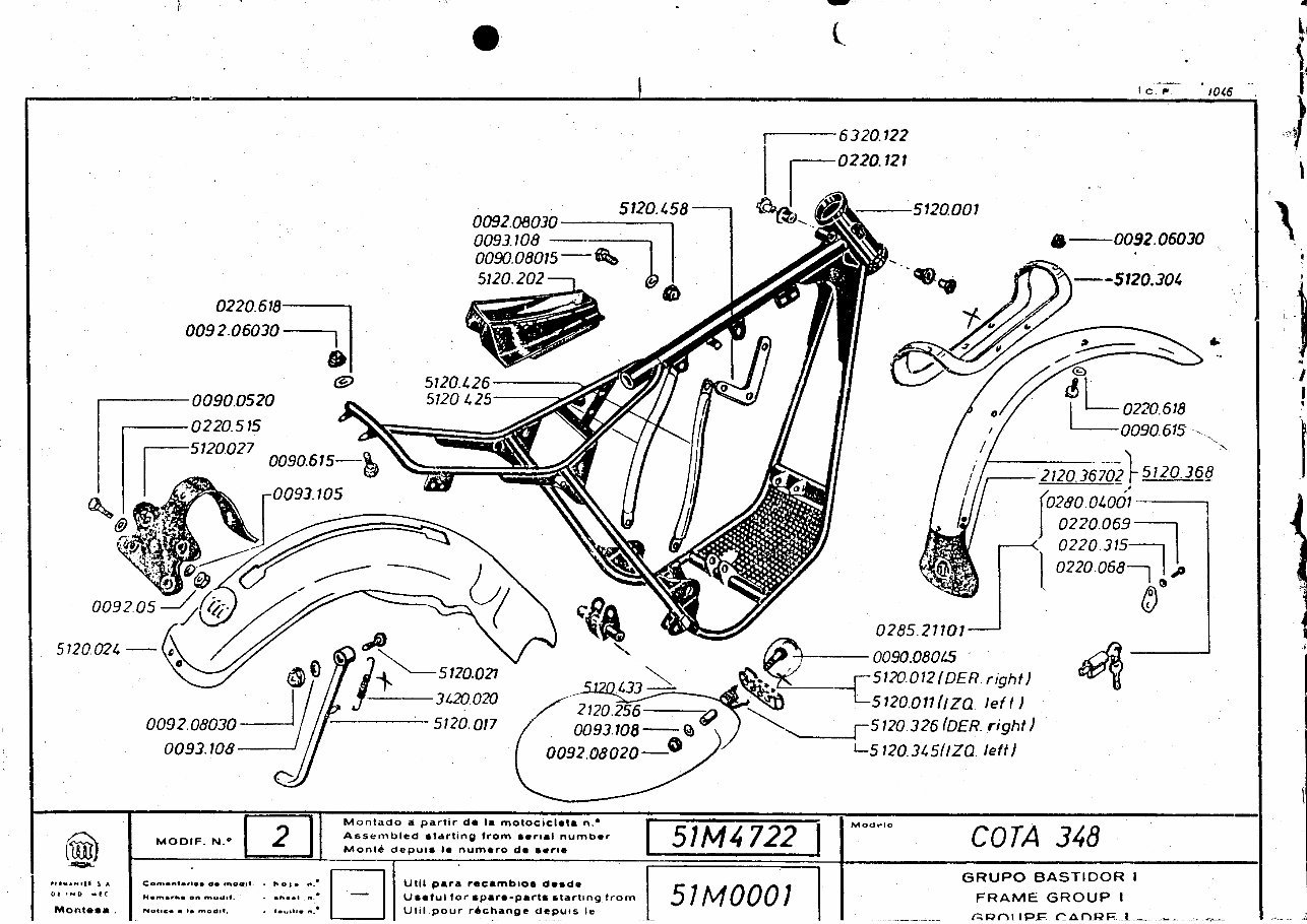 MONTESA COTA 348 Replacement Parts Manual 1978 Onwards preview img 1