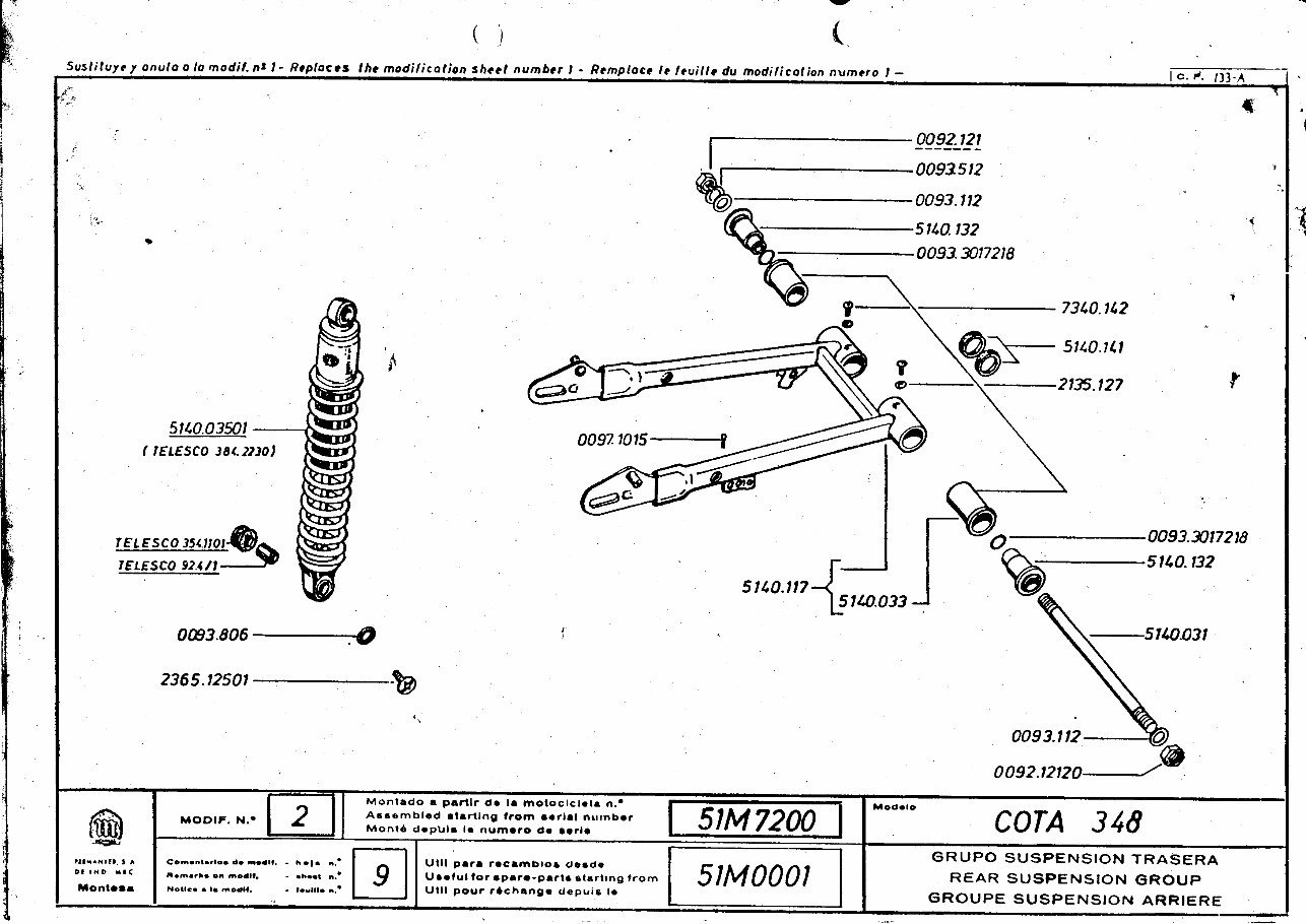 MONTESA COTA 348 Replacement Parts Manual 1978 Onwards preview img 4