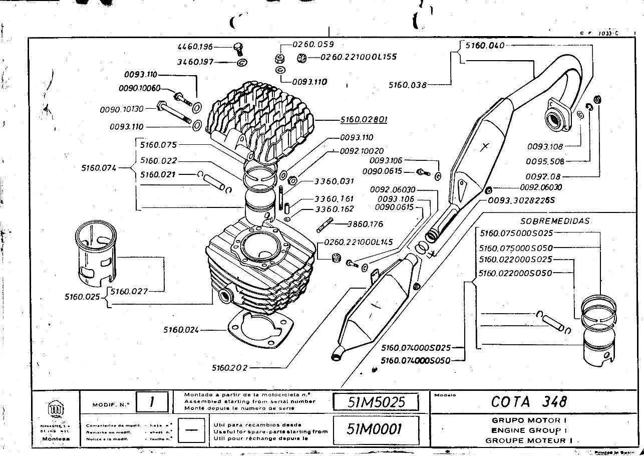 MONTESA COTA 348 Replacement Parts Manual 1978 Onwards preview img 6