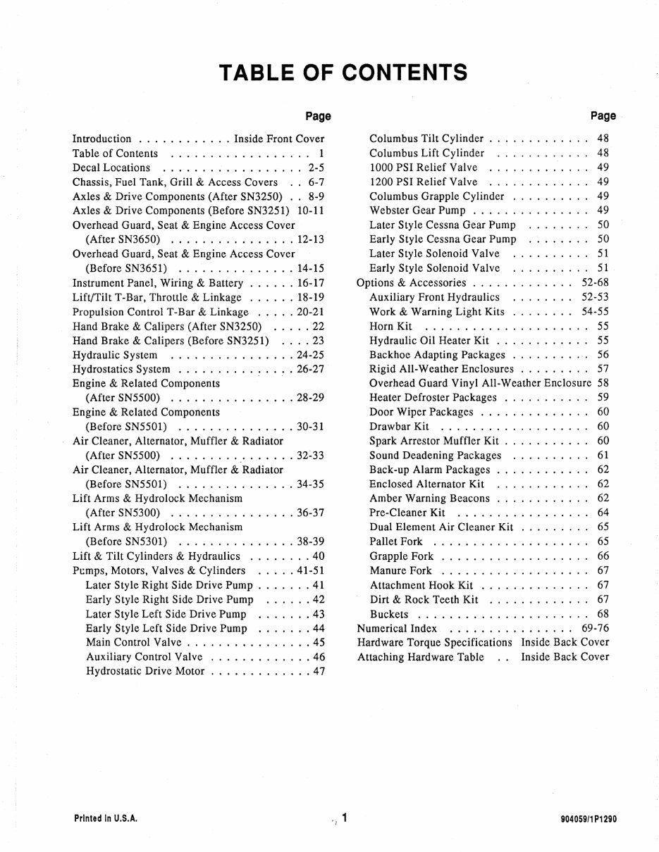 GEHL 4510 SKID Loader Parts Part IPL Manual preview img 3