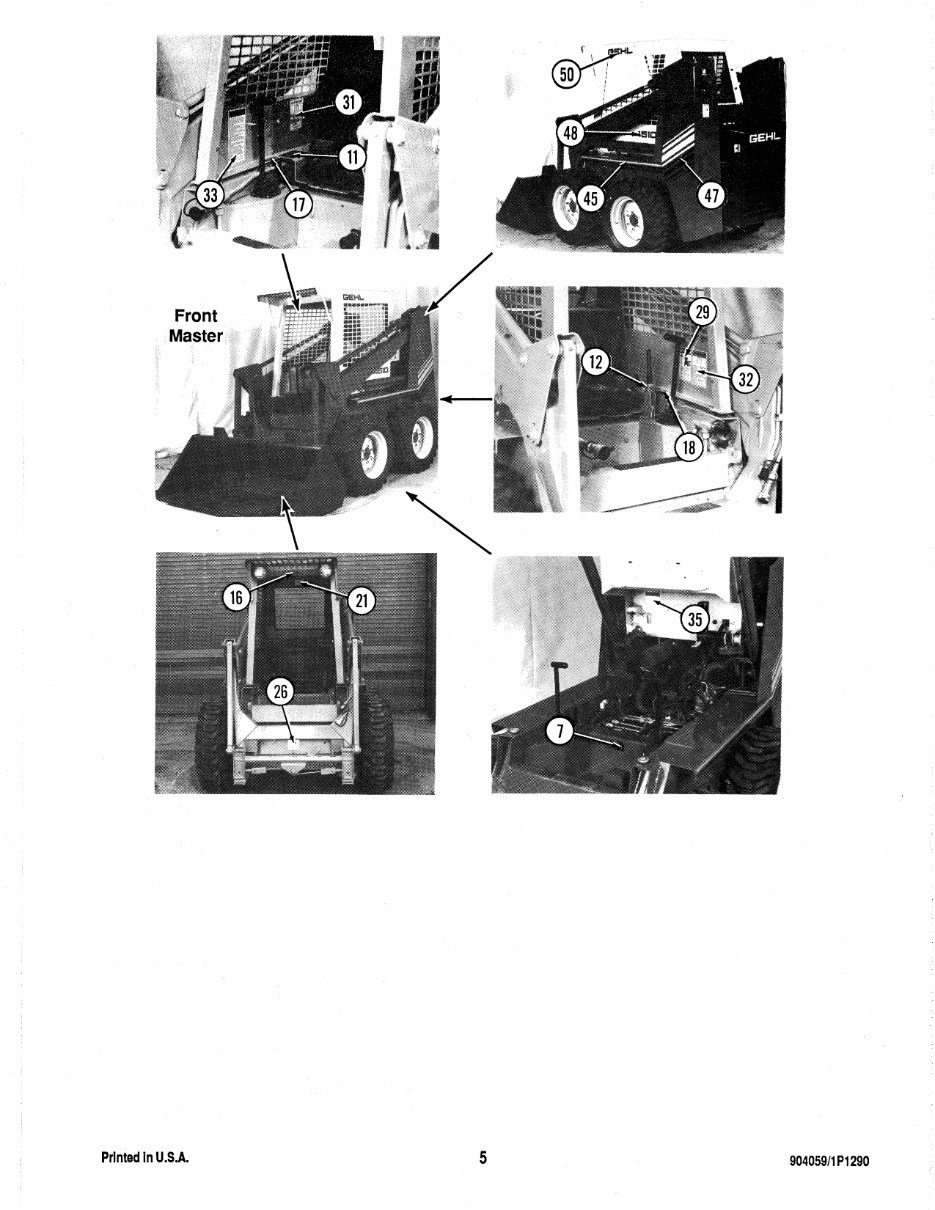 GEHL 4510 SKID Loader Parts Part IPL Manual preview img 7