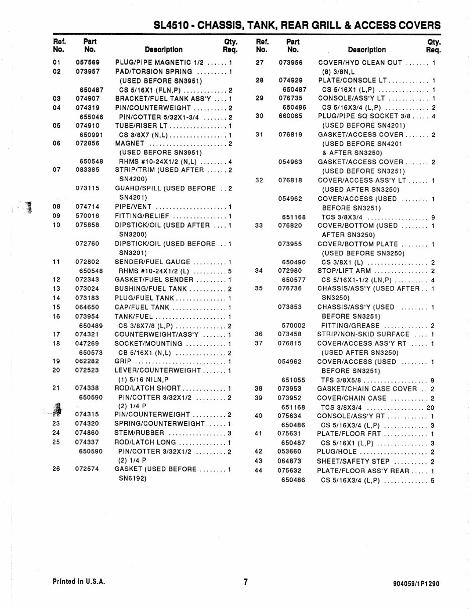 GEHL 4510 SKID Loader Parts Part IPL Manual preview img 9
