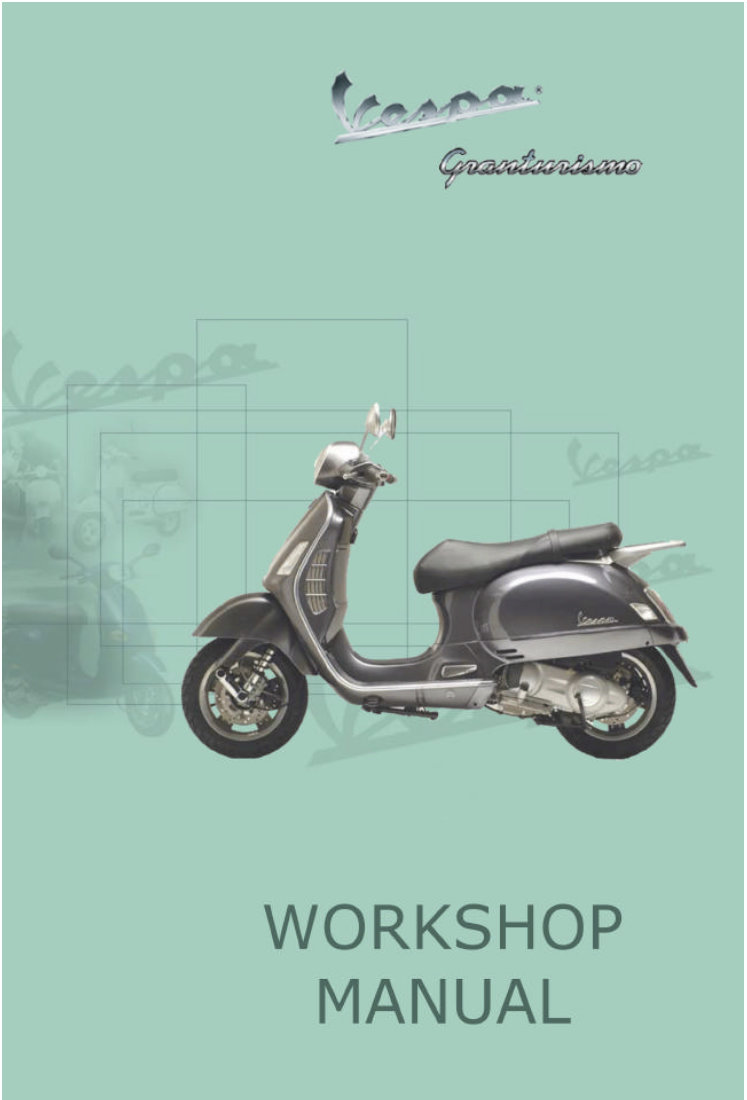 Vespa Granturismo GT200 Scooter Service & Repair Manual preview img 1