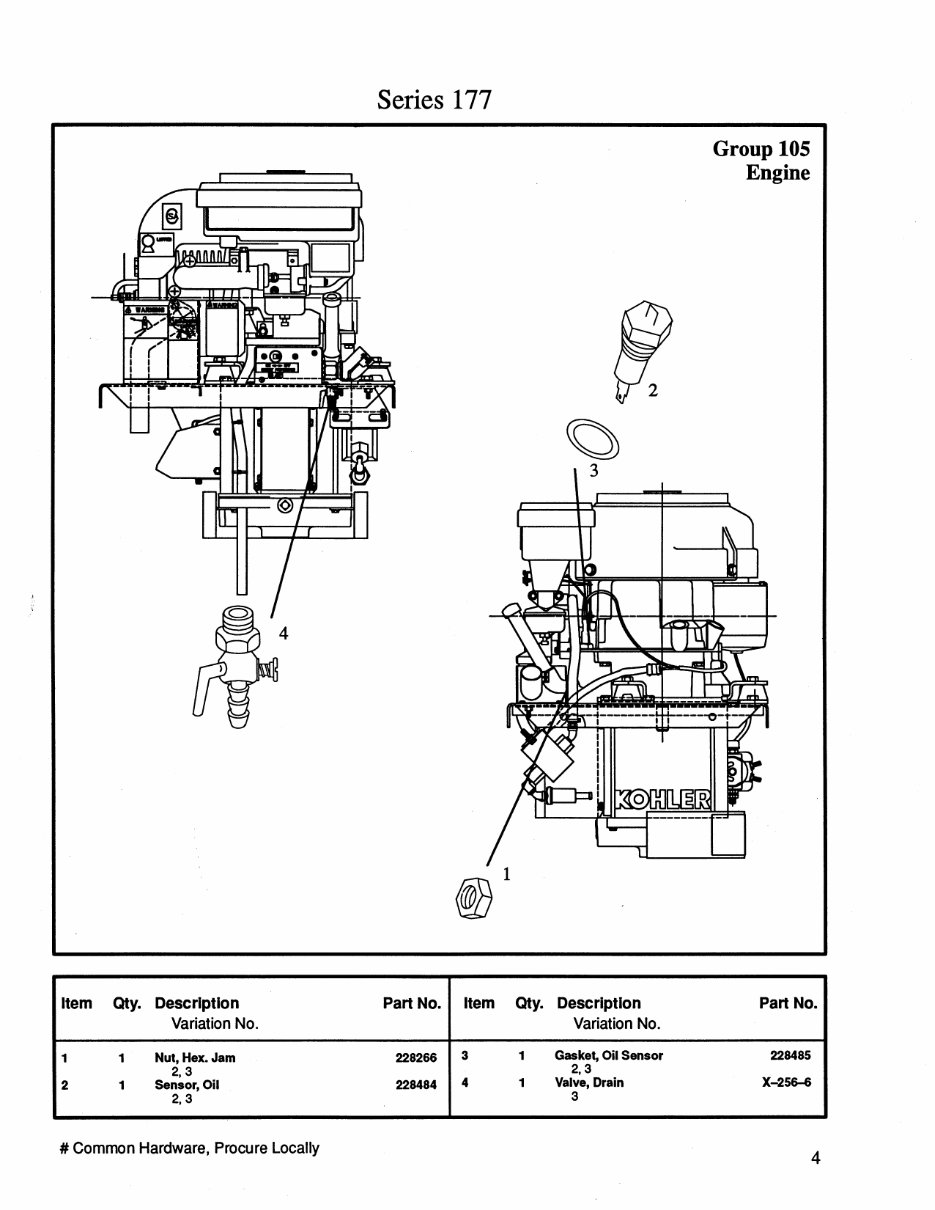 Kohler 2 and 2.5 Kw RV Generator Parts Manual preview img 8