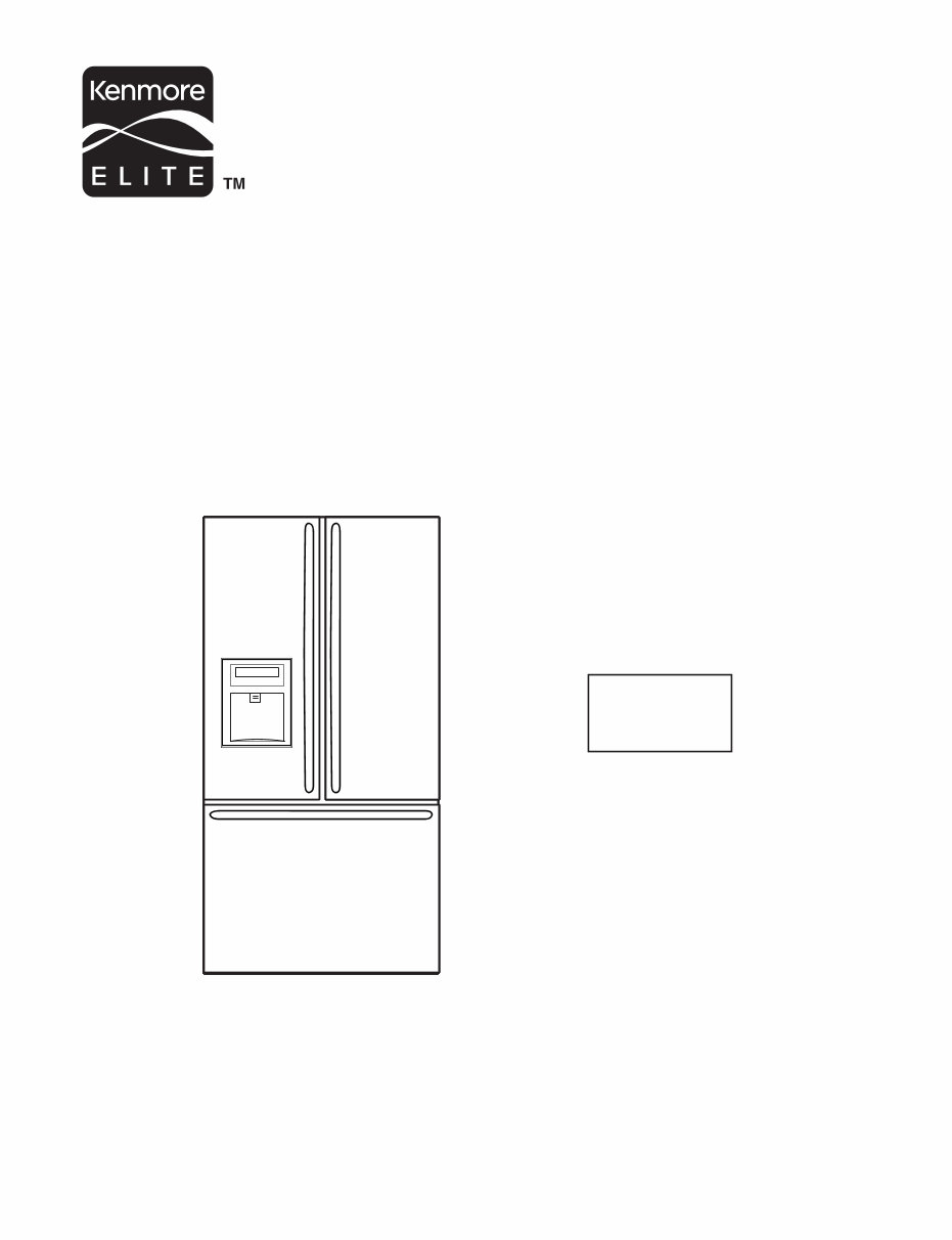 Kenmore 72053 72052 72059 French door refrigerator service manual preview img 1