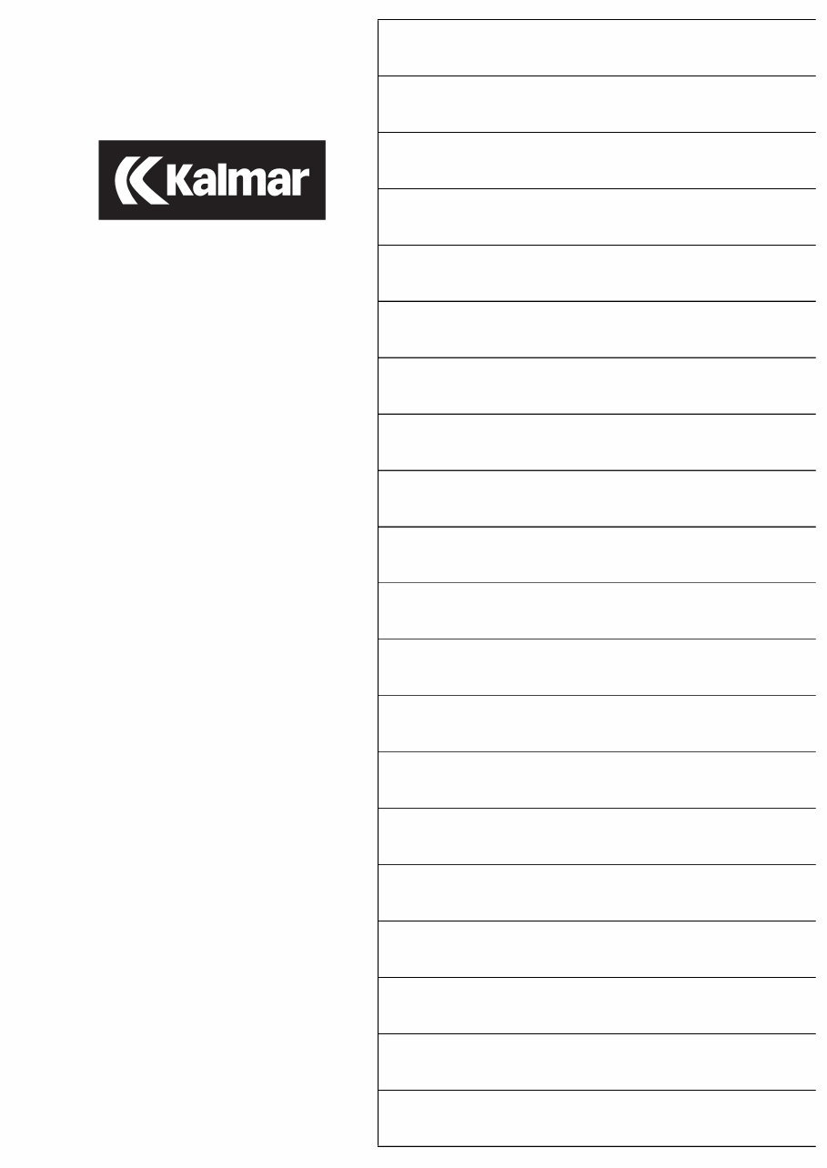 KALMAR DRF 400-450 MASTER Maintenance Manual DELUXE preview img 1