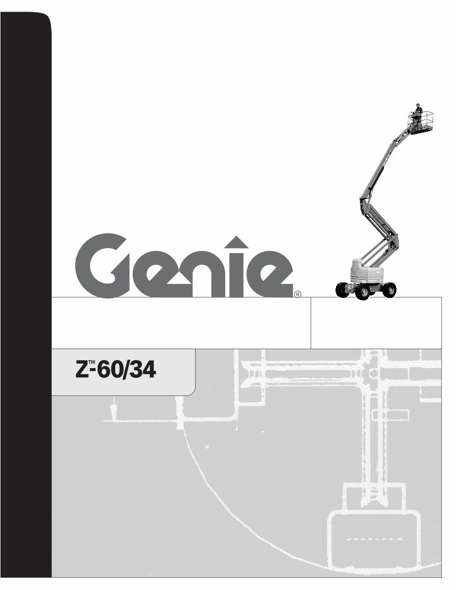 GENIE Z Series ARTICULATING BOOM Lift HOIST Workshop manual preview img 1
