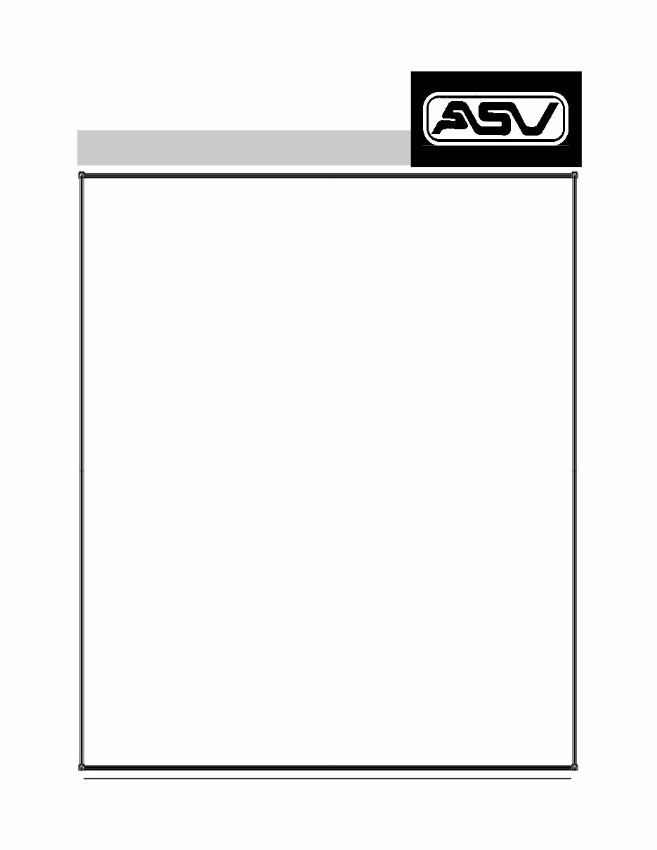ASV POSI-TRACK 4810 Operations Manual preview img 2