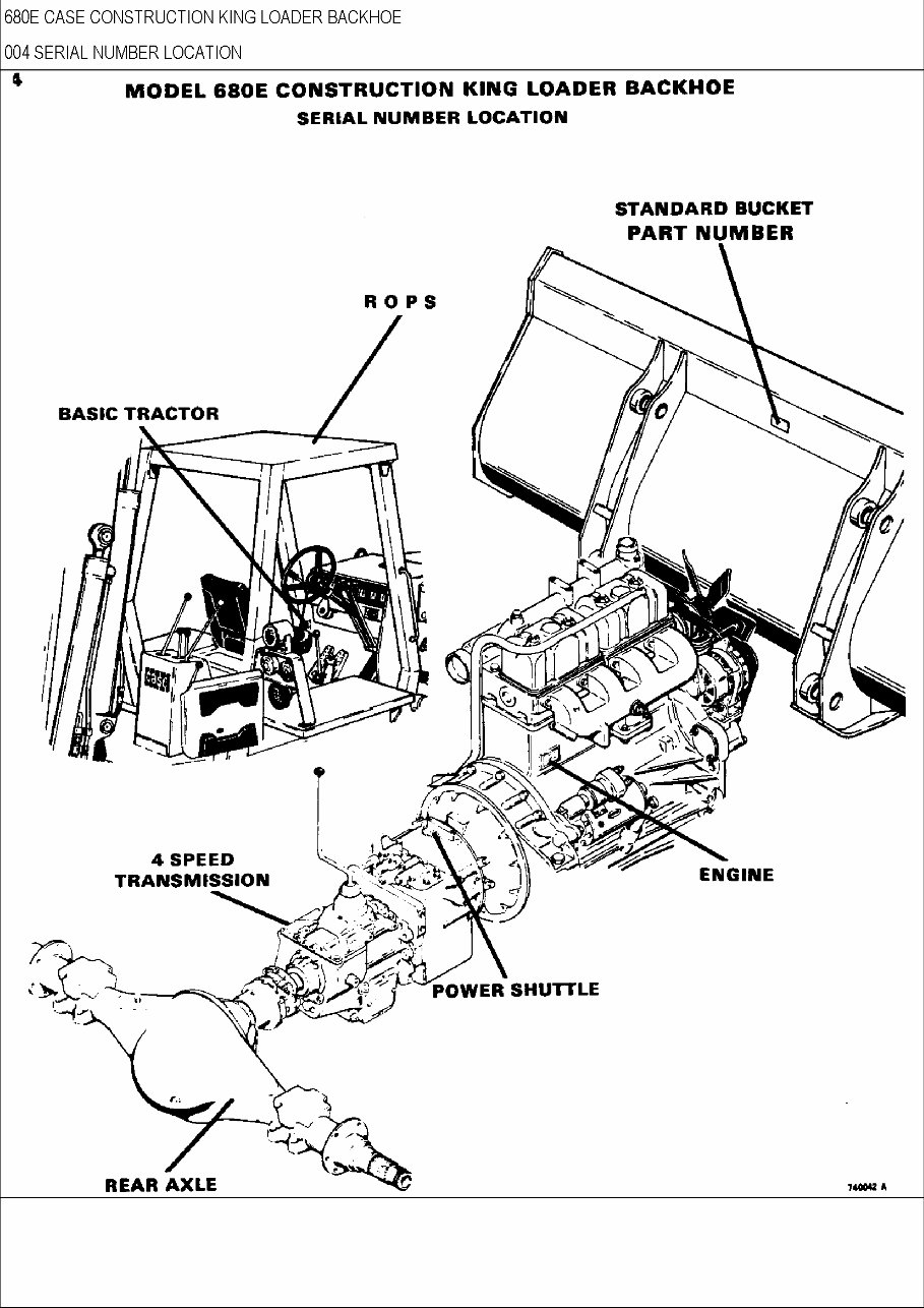 CASE 680E CK BACKHOE Loader Parts Catalog Manual preview img 3
