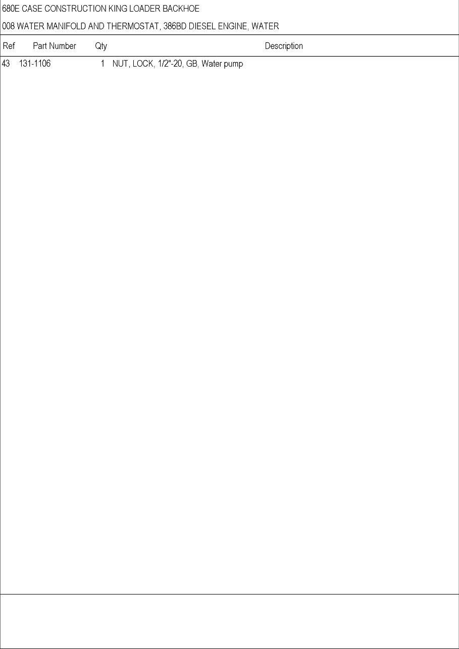 CASE 680E CK BACKHOE Loader Parts Catalog Manual preview img 7