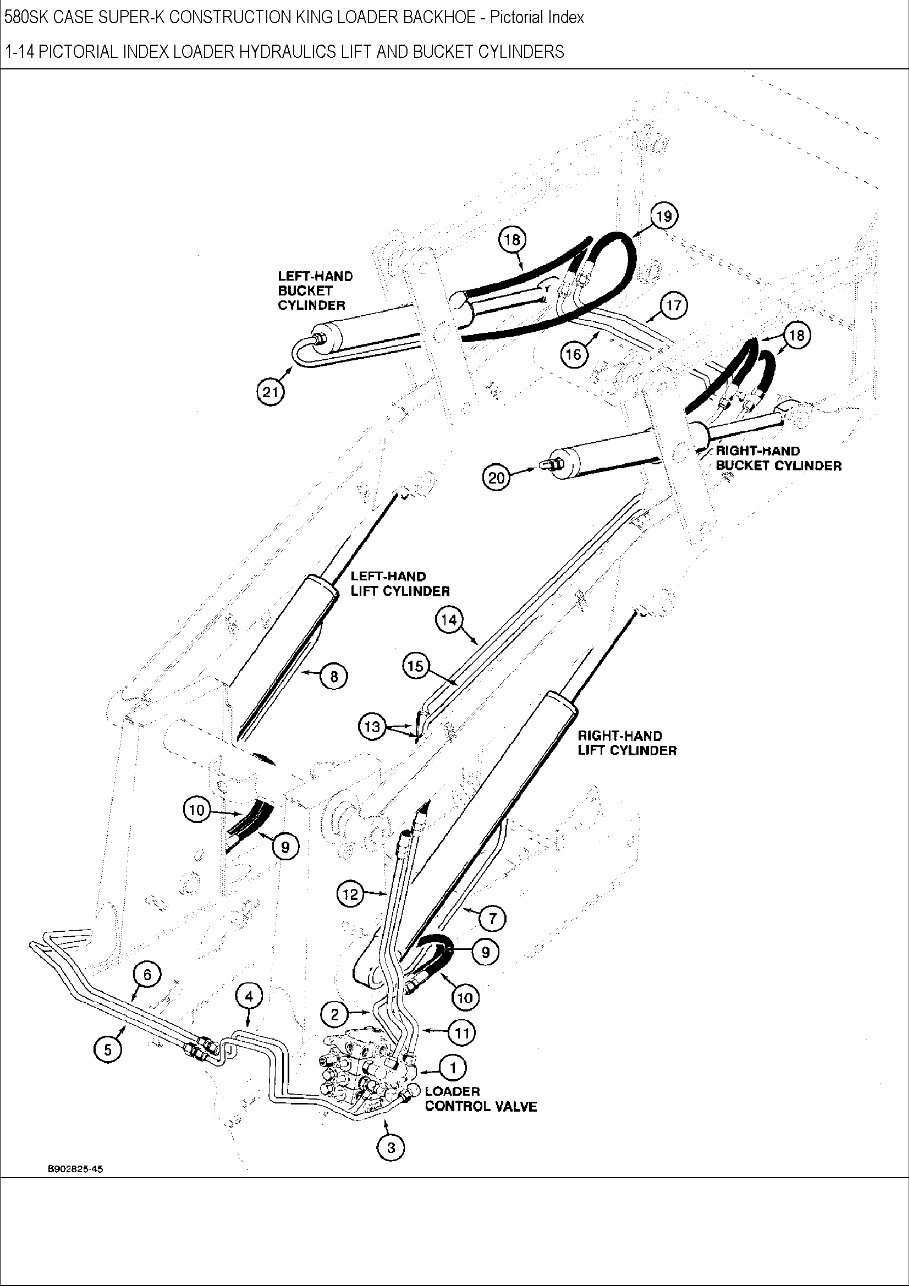 Case 580 Super K / Construction King Loader Backhoe Parts Catalog preview img 9