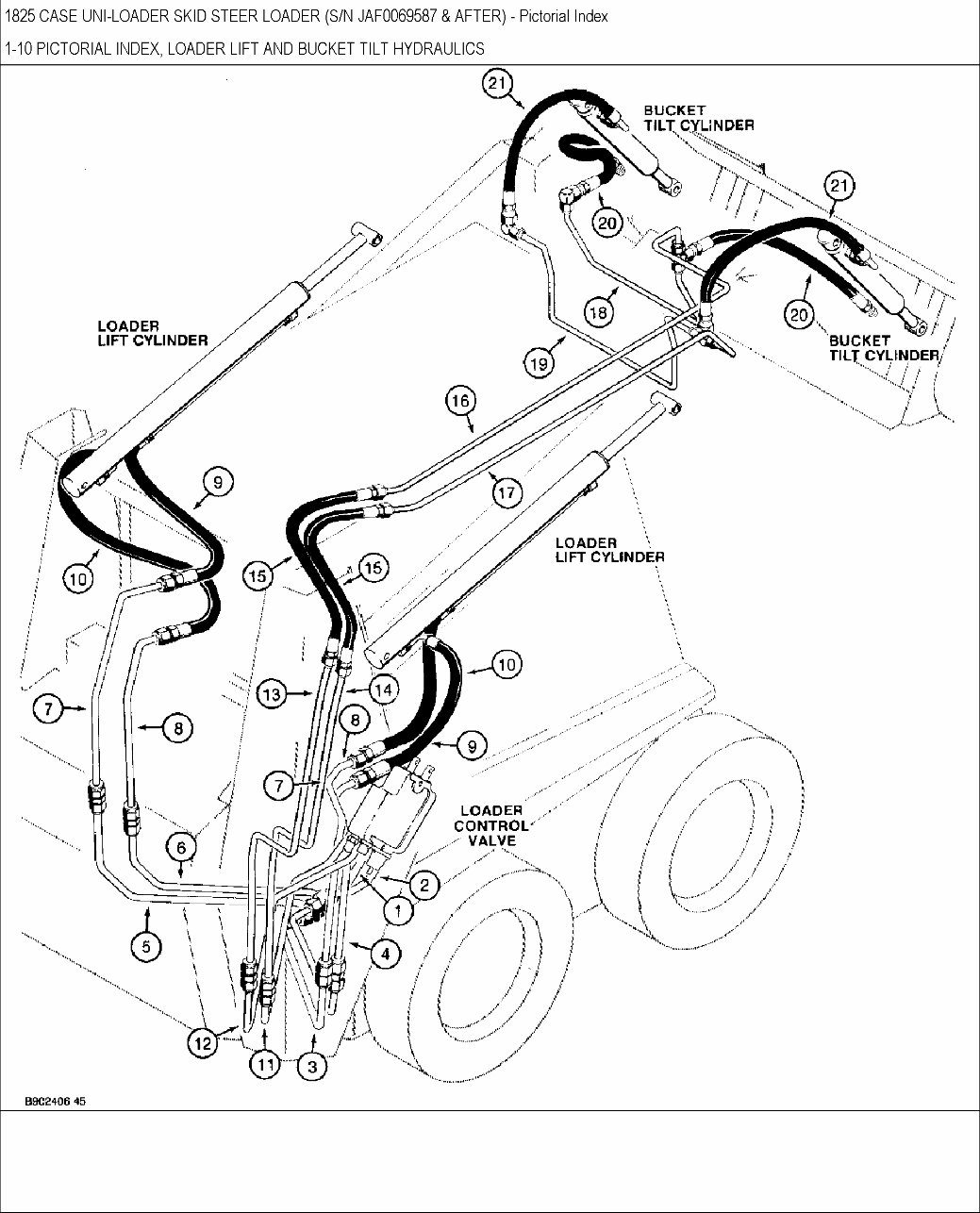 CASE 1825 Skid Steer Loader Parts Catalog Manual preview img 7
