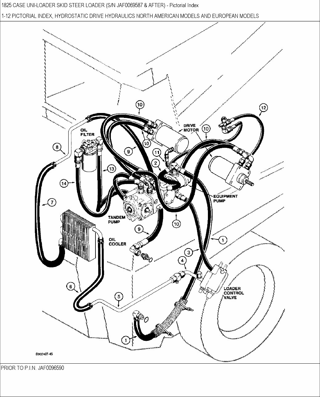 CASE 1825 Skid Steer Loader Parts Catalog Manual preview img 9