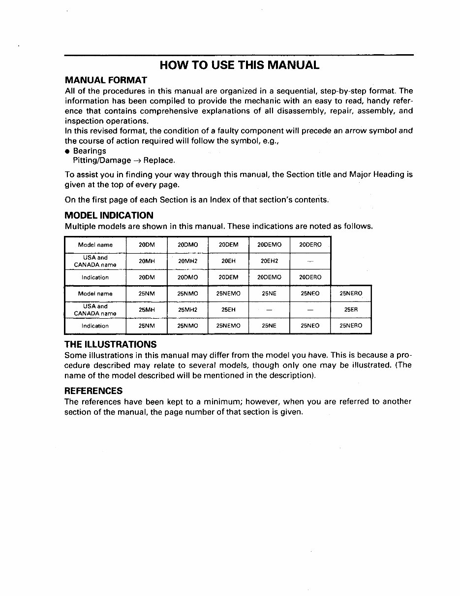 Yamaha Marine Outboards 20D 25N 20V 20V2 25V 25V2 25MSHD* Factory Service / Repair/ Workshop Manual ! preview img 4