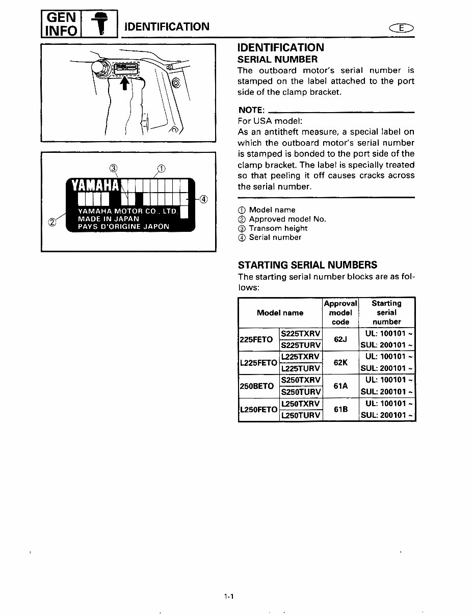1997 Yamaha 225 250HP 2 Stroke Saltwater Series Outboard Repair Manual preview img 9